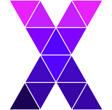 logo admx.tech - a purple and white x - shaped x - shaped object