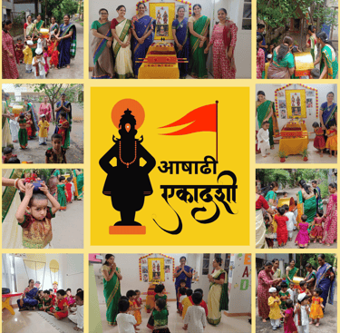 aashadhi ekadashi at bluefish preschool and daycare balewadi