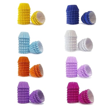 forminhas de papel coloridas