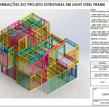 projeto estrutural de wood frame e steel frame