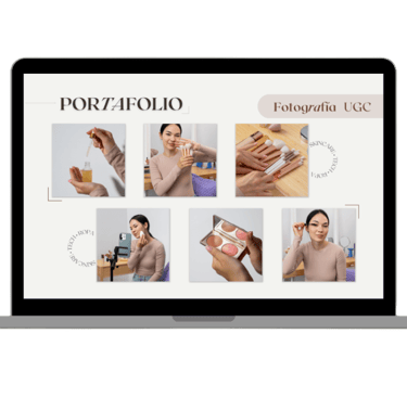 a laptop computer screen displaying a photo of a woman holding a sandwich