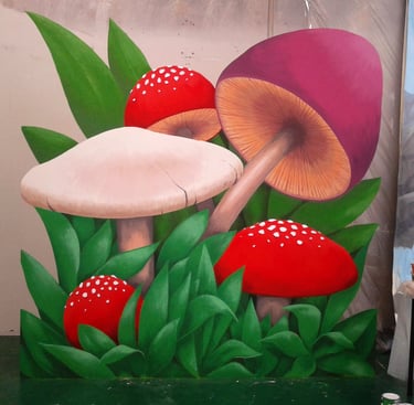 Toadstools stage scenery