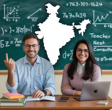 "Teacher Nest Consultancy – Leading JEE and NEET faculty placement service in India. Confident male