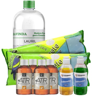 kit iniciante sabonete artesanal