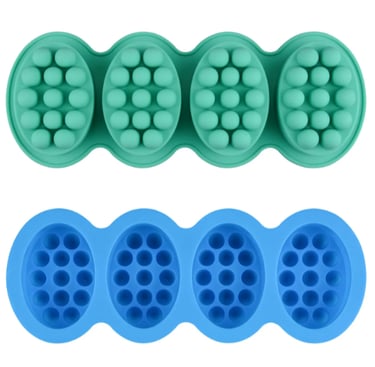 molde silicone sabonete massageador