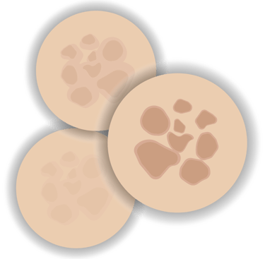 Icono que representa manchas en la piel