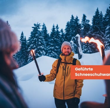 geführte schneescuhwanderung