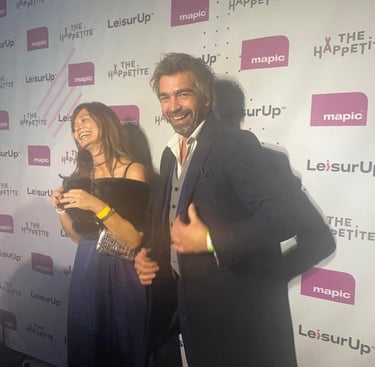 Nathalie De petro et Juan Torralbo en photocall  MAPIC 2022