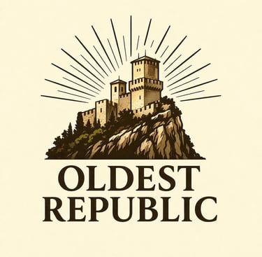 Logo of Oldest Republic, online publication introducing San Marino to an international audience