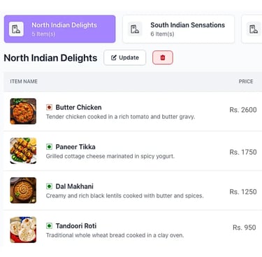 cloud pos restaurant menu in Sri Lanka