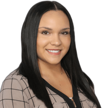 a woman with long black hair and a black shirt