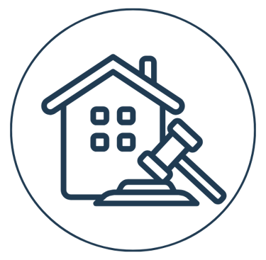 imagem representando a área de atuação no direito imobiliário e securitário
