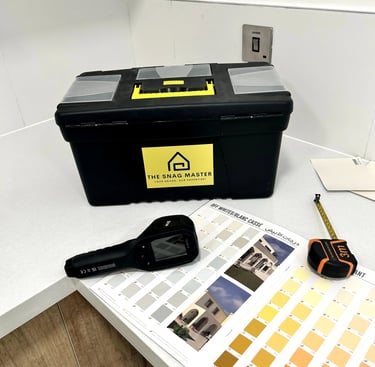Thermal camera used during property inspection to detect hidden moisture or heat loss in Dubai