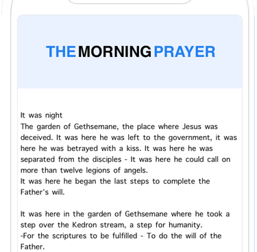 The Morning Prayer