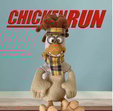 chicken run plush toy