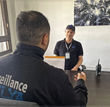 Recrutement rigoureux d'un agent de gardiennage par Celya Inter Pro.