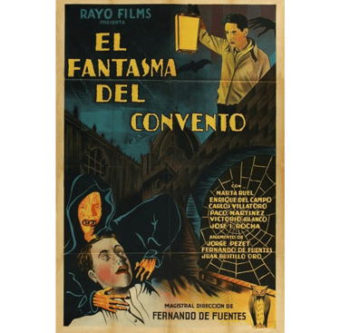 Portada de la película El Fantasma del Convento de Fernando Fuentes