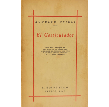 Portada del libro El Gesticulador.