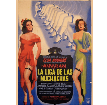 Portada de la película La Liga de las Muchachas.