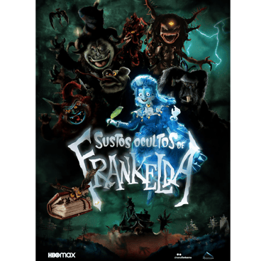 Portada de la serie Sustos Ocultos de Frankelda.