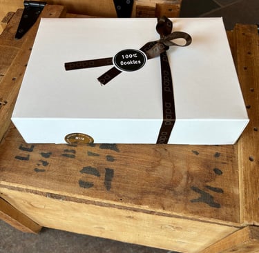 boîte de 6 cookies à personnaliser