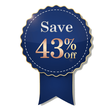 Save 43% Off