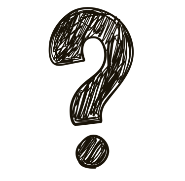 Question mark graphic
