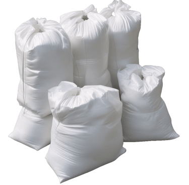 costal o saco de polipropileno blanco