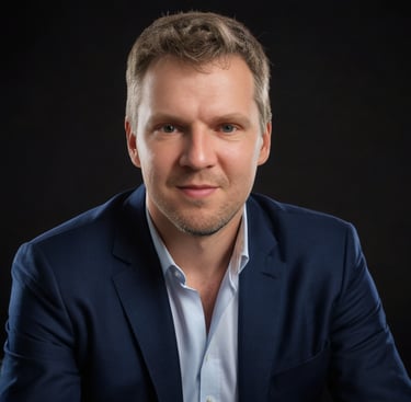 a man in a suit and a white shirt