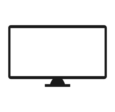 una tv pantalla plana