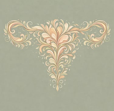 Close-up of a dried wild grass stalk in a scenic green meadow under a cloudy blue sky.