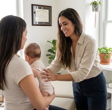 Bilan ostéopathie post-partum maman et bébé à L'Isle-Adam.