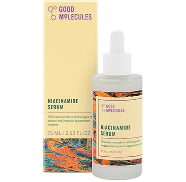 Good Molecules Niacinamide Serum - 10% Niacinamide to Target Acne, Nourishment, and Skin Tone 