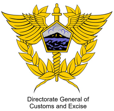 Official logo of the Indonesia Directorate General of Customs and Excise featuring golden wings and a laurel wreath.