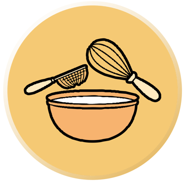 Tasón y utensilios de cocina