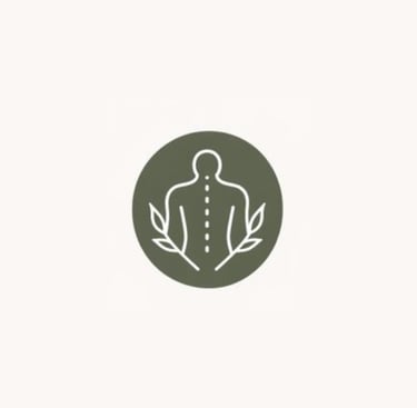 Bodywork and massage therapy icon for pain relief and physical recovery