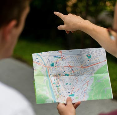 the image of family evacuation route planning