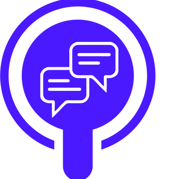 professional recruiter communication icon