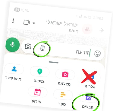 שולחים בווצאפ צילומי וידאו ומקבלים סרטון ערוך
