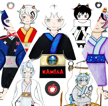 all characters collage