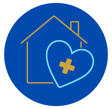 Hospice care icon representing comfort, dignity, and compassionate end-of-life support