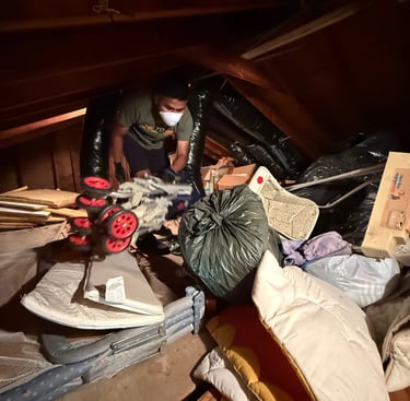 Attic cleanout and residential hauling in East Norriton.