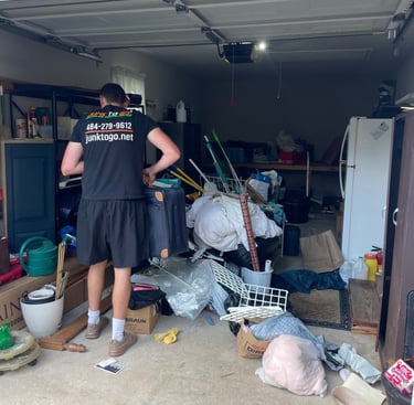 Garage cleanout and junk hauling in Montgomery County.