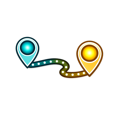 Location targeting icons representing local business reach and customer acquisition strategy