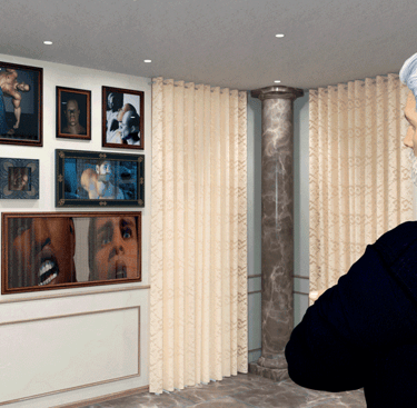 artist cameo in art gallery mock-up