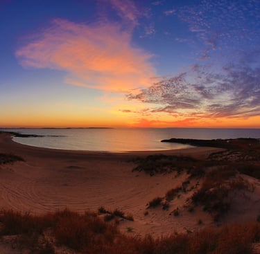 sunset on Karratha beach