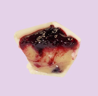 Pistache com frutas vermelhas