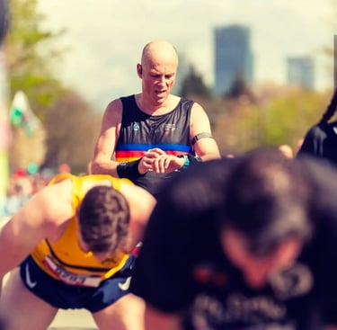 James Oswald Coaching, Manchester Marathon Finish Line