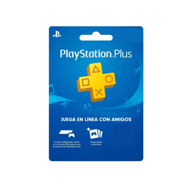 PlayStation Plus subscription card for online gaming and monthly free games on PS4 and PS5.