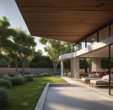 An airy bedroom with soft linens in beige and dusty pink, bathed in natural sunlight.